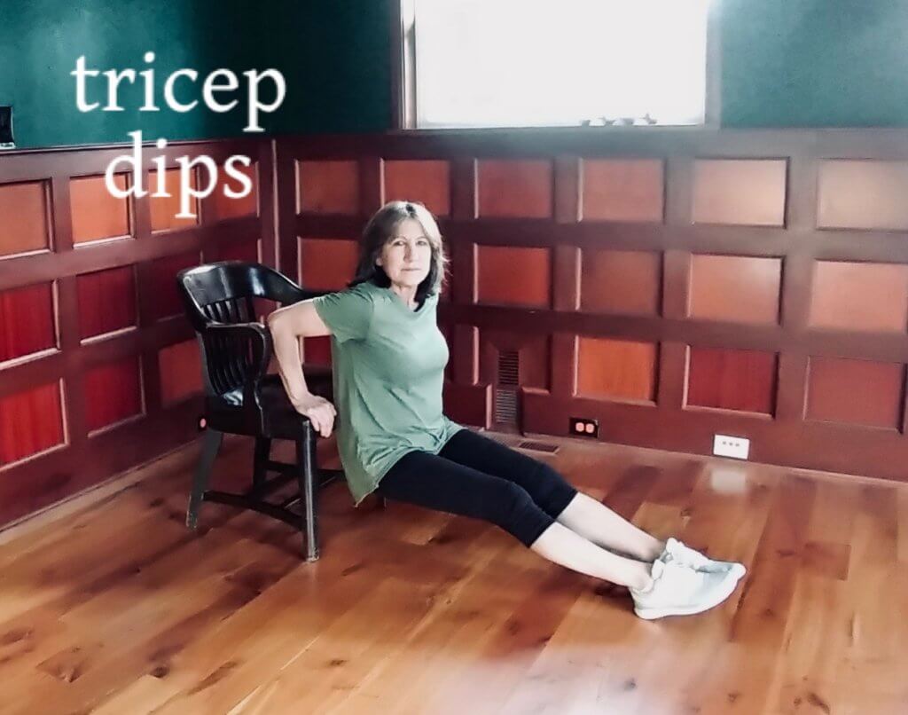 tricep dips for arm workout