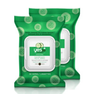 Yes To Cucumber facial wipes