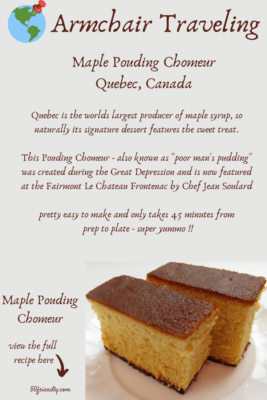 quebec maple pouding chomeur