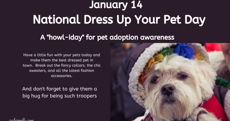 National Dress Up Your Pet Day – January 14