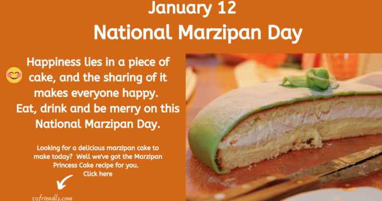 National Marzipan Day – January 12