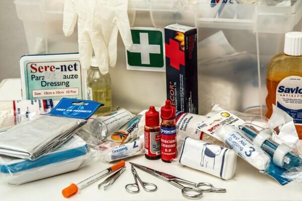 first aid kit contents