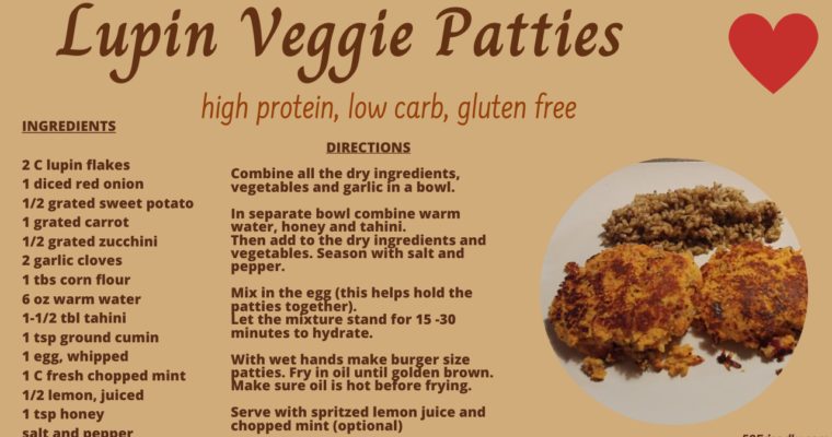 Lupin Veggie Patties – Perfect Meatless Friday Meal During Lent Season
