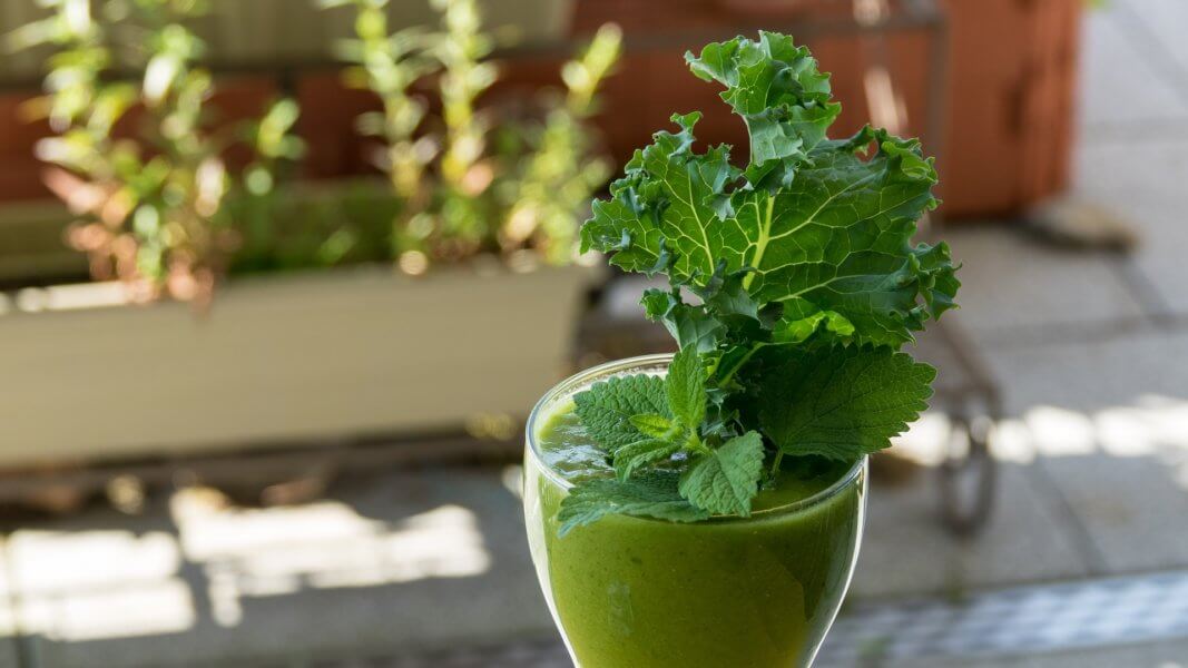 kale and mango smoothie