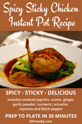 instantpot spicy sticky chicken