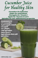 cucumber juice for healthy skin