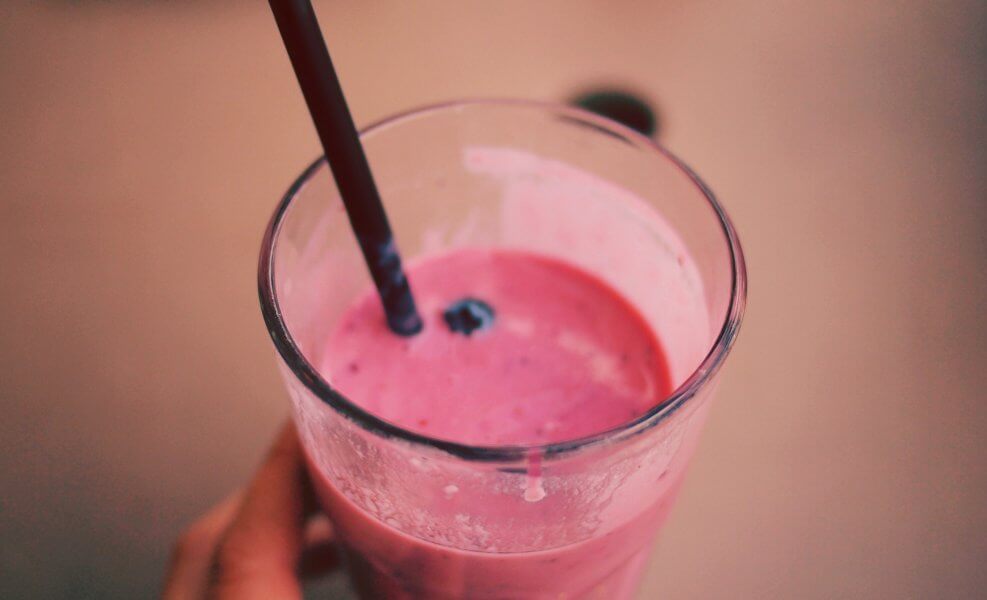 blueberry adaptogenic protein smoothie for weight loss