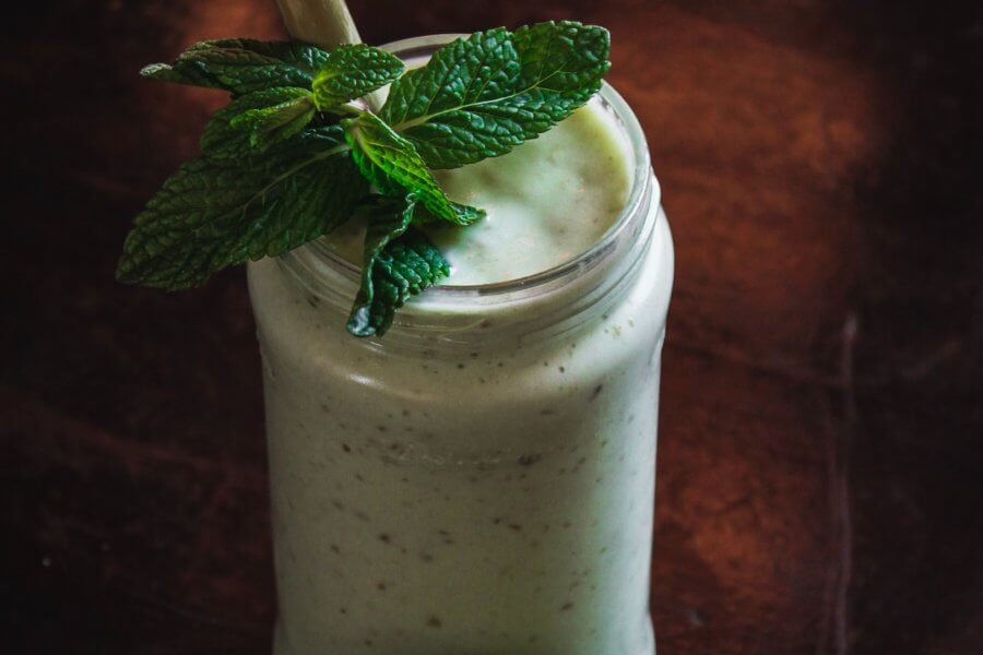 creamy coconut avocado and hemp smoothie for energy