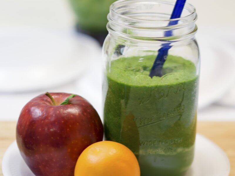 green ginger smoothie for energy