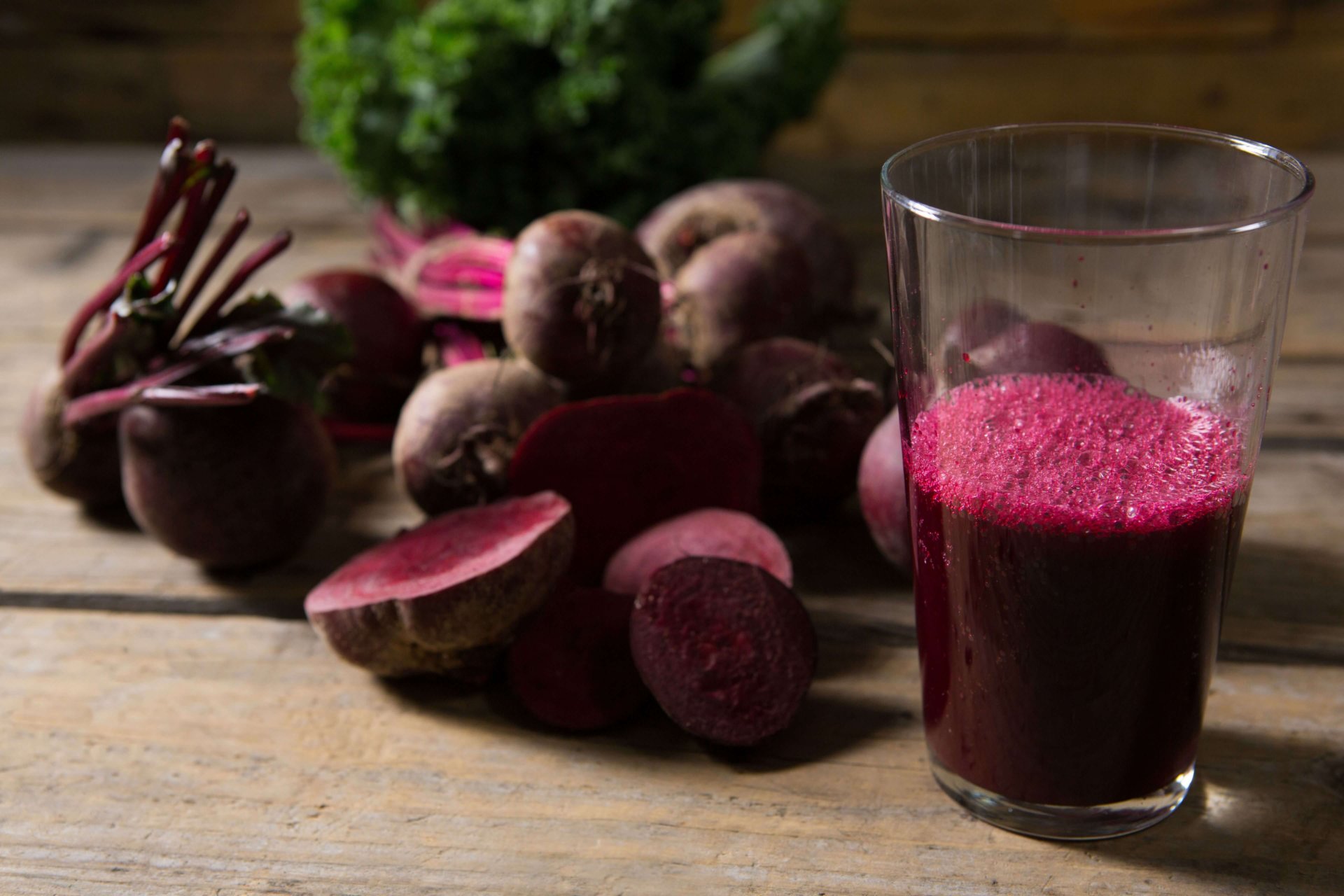 beet and kale superfood smoothie for detox