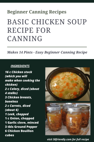basic chicken soup canning recipe