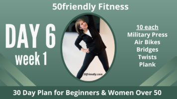 30 day workout plan for beginners - day 6