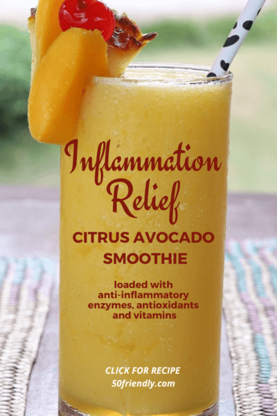 Citrus Avocado Smoothie for Inflammation