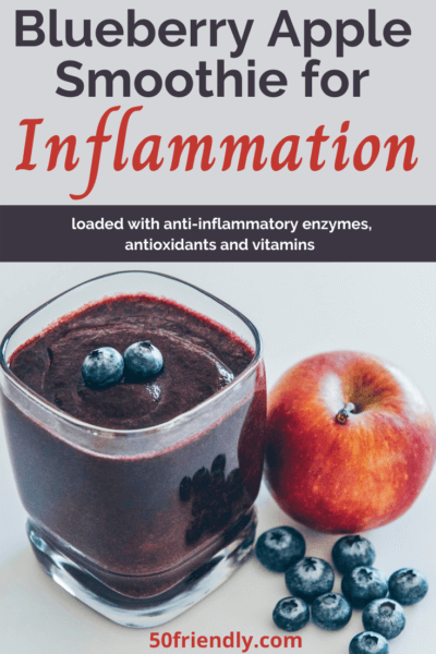 inflammation fighting blueberry apple smoothie