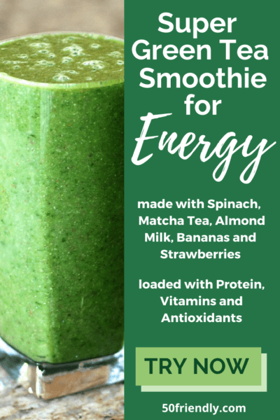 Super Green Tea Smoothie for Energy