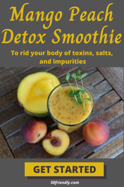 mango peach detox smoothie