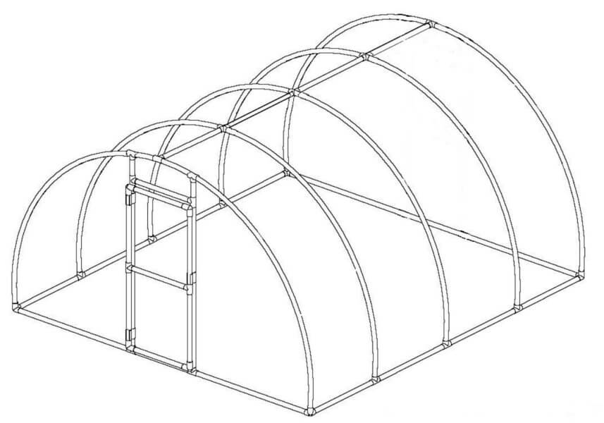 DIY Hoop 12x9 Greenhouse