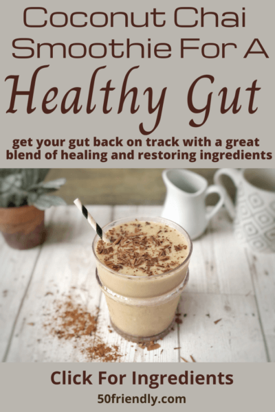 healthy gut coconut smoothie