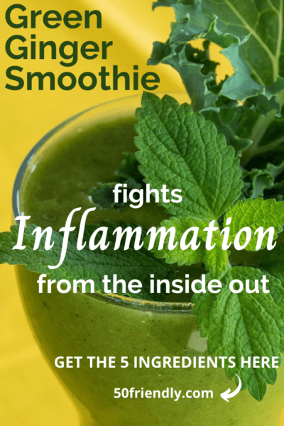 green ginger smoothie for inflammation