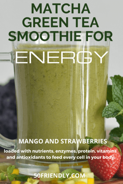 matcha green tea smoothie for energy
