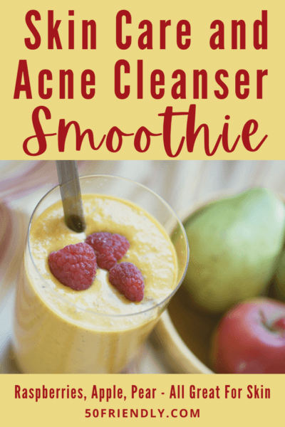 skin care and acne cleanser smoothie