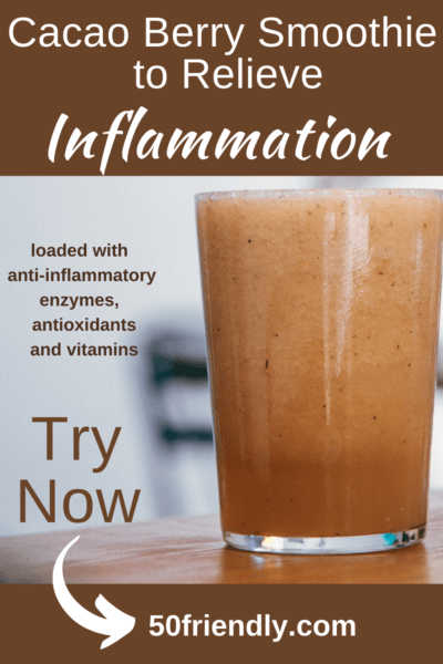 cacao berry smoothie to relieve inflammation