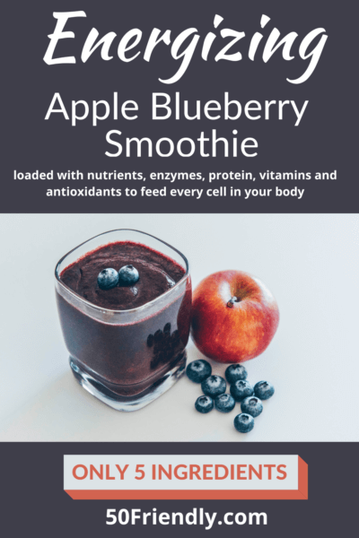energizing apple blueberry smoothie