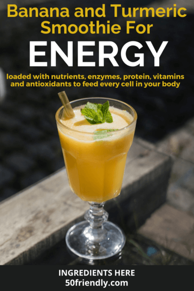 banana and turmeric smoothie for energy