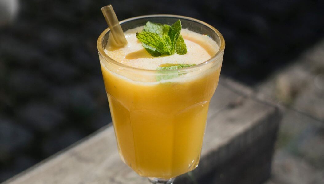 energize with a fruit and turmeric smoothie