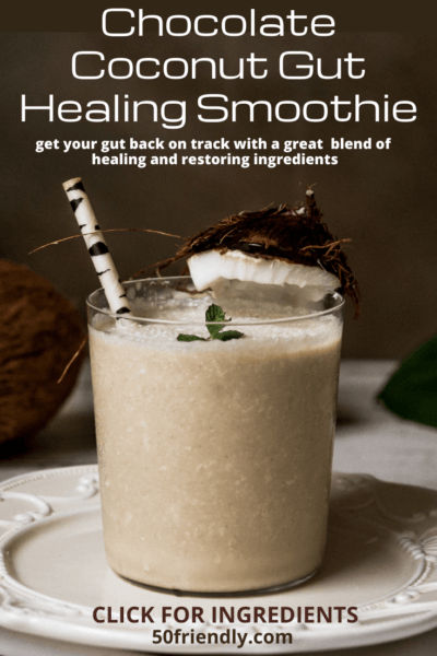 chocolate coconut gut healing smoothie