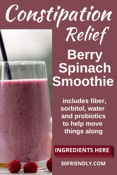 constipation relief berry spinach smoothie