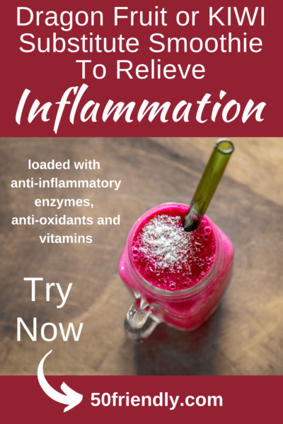 dragon fruit or kiwi substitute smoothie to relieve inflammation