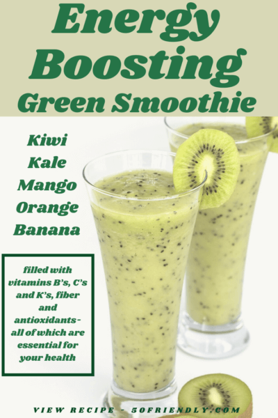 energy boosting green smoothie