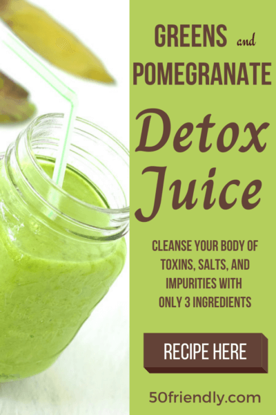 greens and pomegranate detox juice recipe