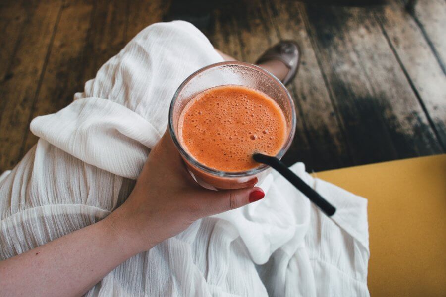 gut healthy pumpkin coconut smoothie