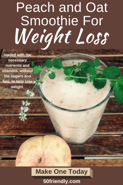 peach and oat smoothie for weight loss