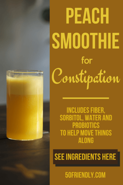 peach smoothie for constipation relief