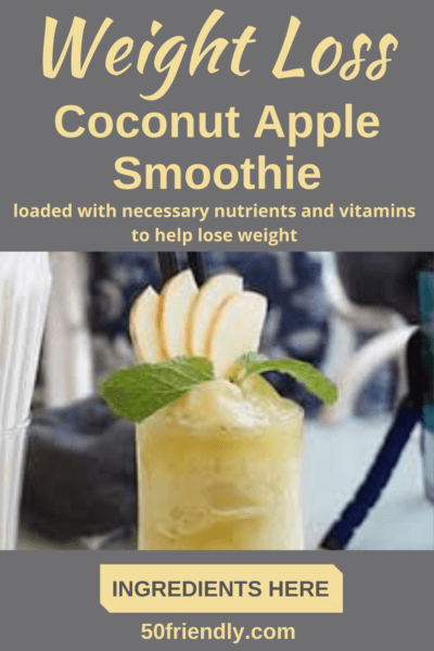 weight loss coconut apple smoothie