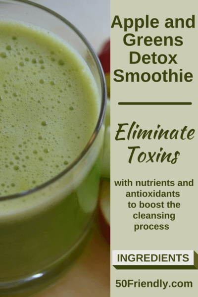 apple and greens detox smoothie