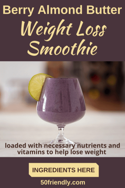 berry almond butter weight loss smoothie