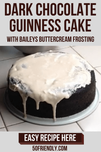 dark chocolate Guinness Cake
