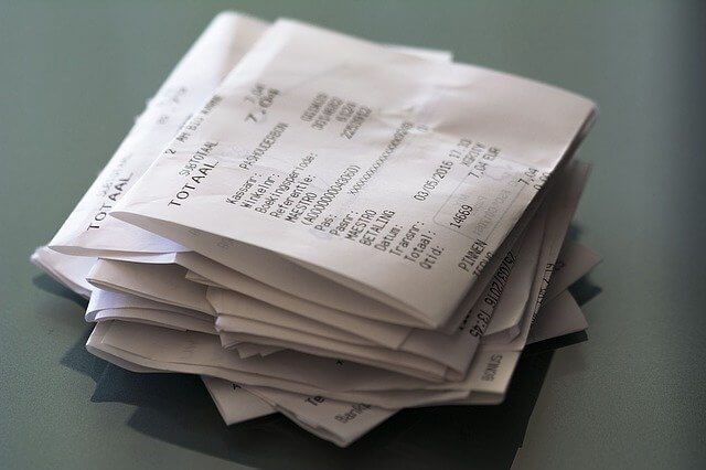 toss receipts after 30 days