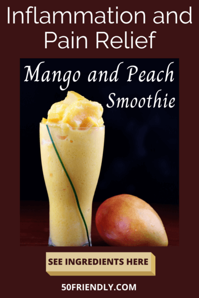 mango and peach inflammation relief smoothie