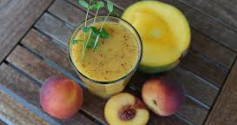 Mango and Peach Smoothie for Inflammation and Joint Pain