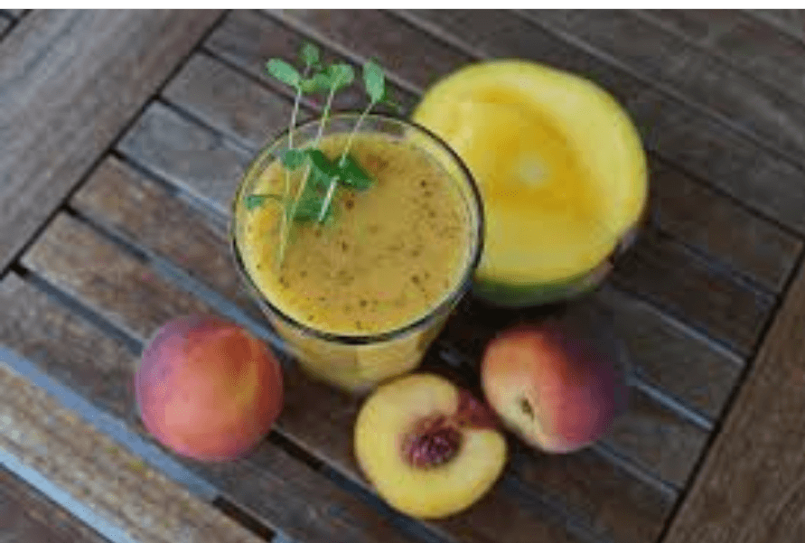 mango and peach smoothie for inflammation and joint pain