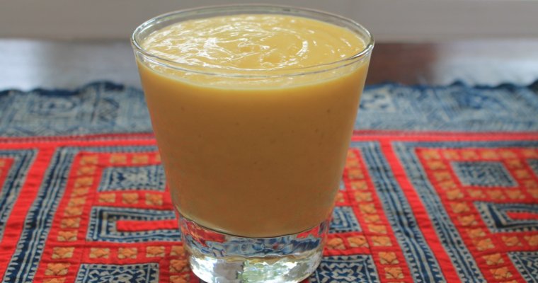 Peachy Banana Smoothie for Constipation