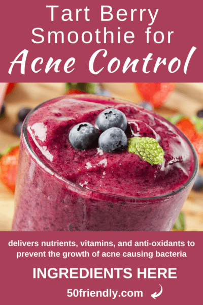 tart berry smoothie for acne control