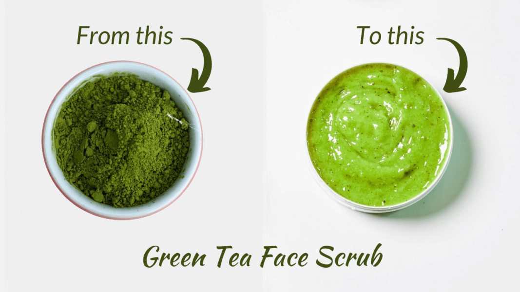 DIY Green Tea Facial Scrub