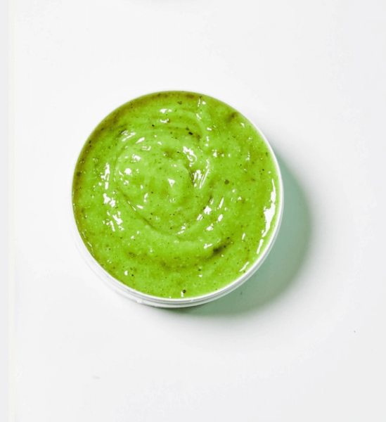 DIY green tea facial rub