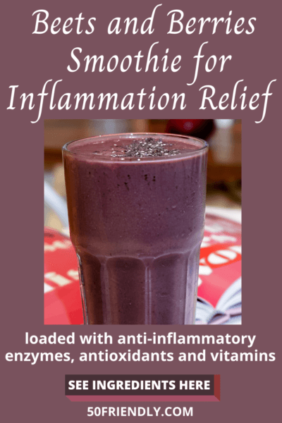 beets and berries smoothie for inflammation relief